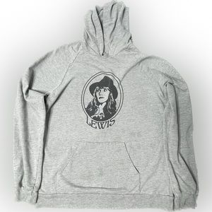 American Apparel Jenny Lewis 2009 Band Gray Hoodie Sweatshirt Rilo Kiley